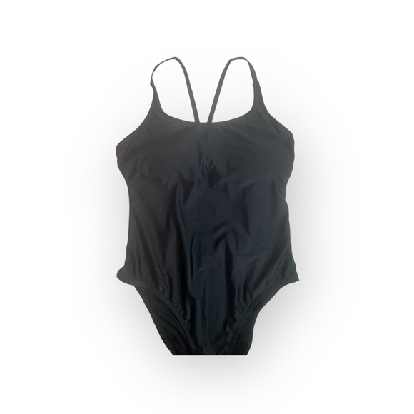new Hurley 🝮 One Piece Strappy Full Coverage Sport Swimsuit 🝮 Black 🝮 XL - Picture 8 of 16